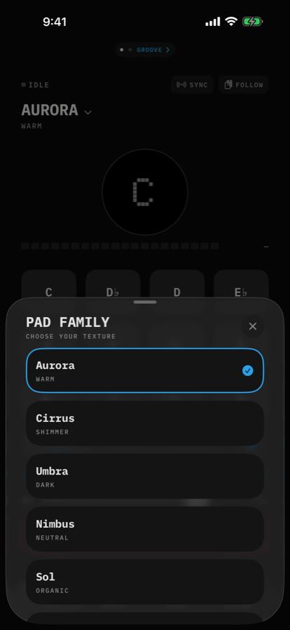 The pad family picker